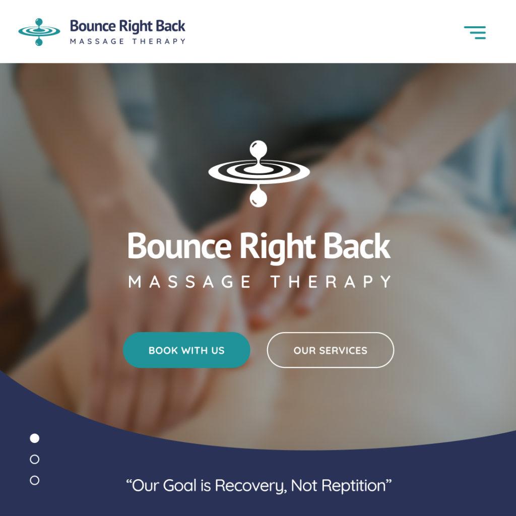 Dream Engine Branding and Website Design - Bounce Right Back Massage