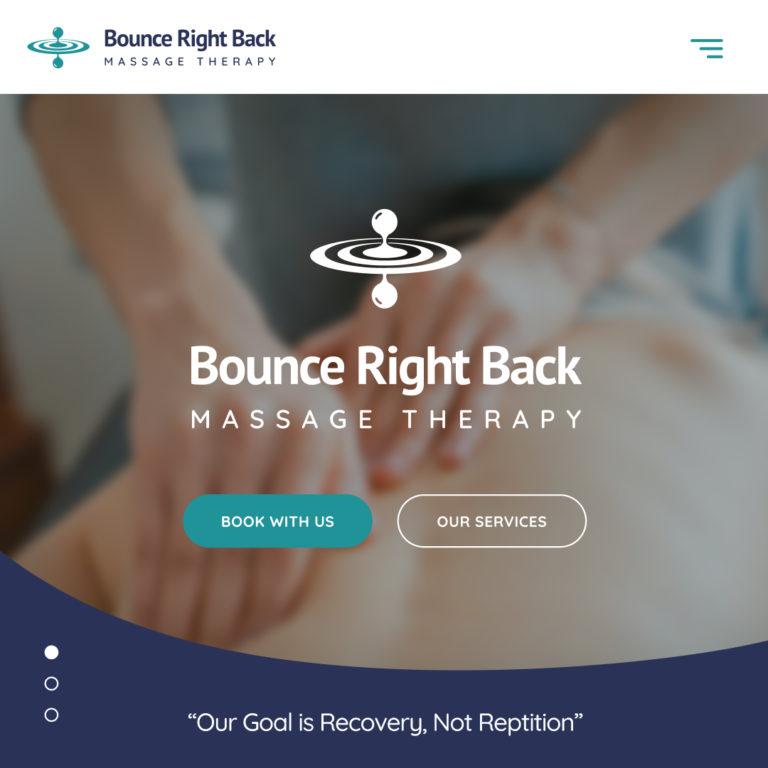 Dream Engine Branding and Website Design for Massage Therapy - Bounce Right Back Massage