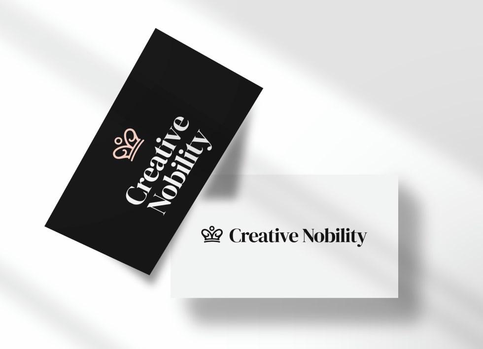 Creative Nobility Square Image business cards