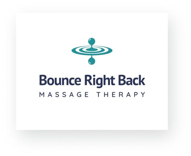 Dream Engine Logo Design for Massage Therapy - Bounce Right Back Massage