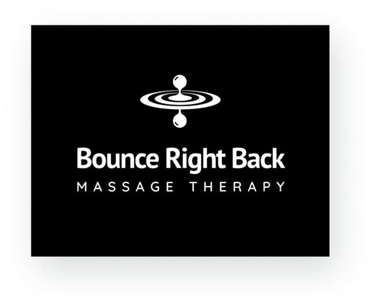 Dream Engine Logo Design for Massage Therapy - Bounce Right Back Massage