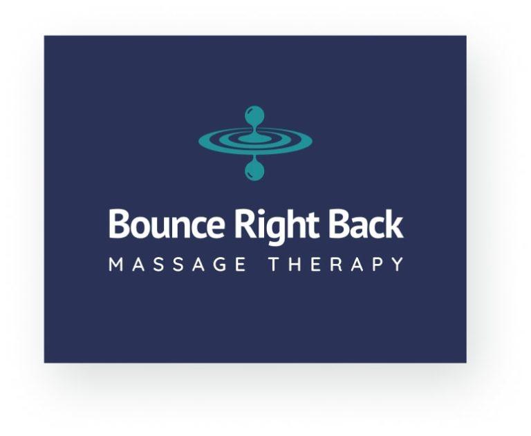 Dream Engine Logo Design for Massage Therapy - Bounce Right Back Massage