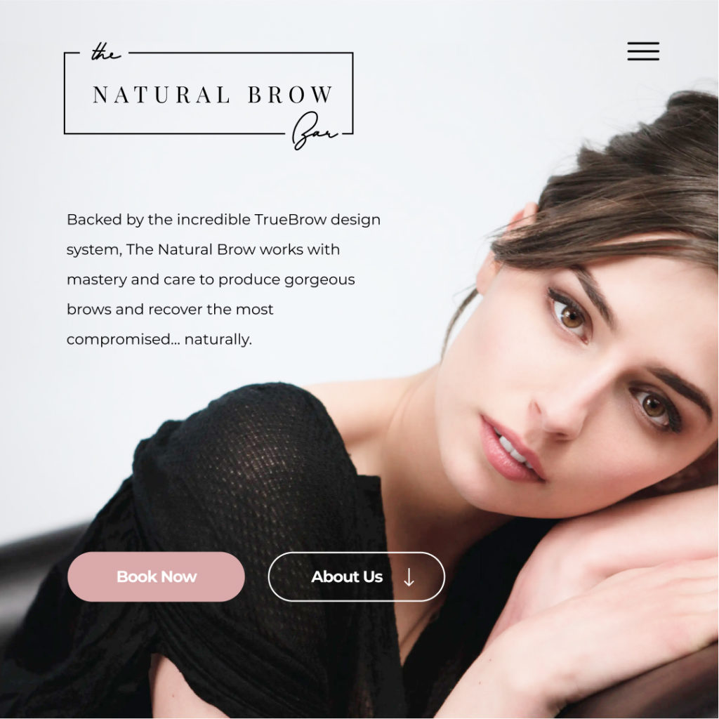 The Natural Brow Website and Branding - Dream Engine